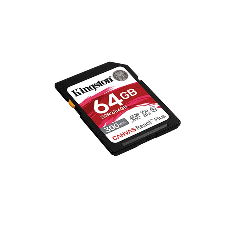 Kingston Canvas React Plus SDXC UHS-II 300R/260W U3 V90 for Full HD/4K/8K Kingston Canvas React Plus SDXC UHS-II 300R/260W U3 V90 for Full HD/4K/8K